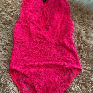 Hot Pink bodysuit